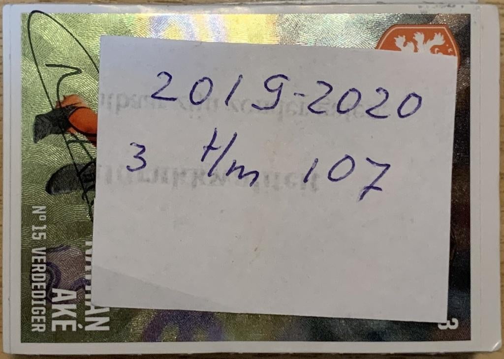 AH VOETBALPLAATJES ORANJE 2019-2020, Albert Heijn, Ophalen