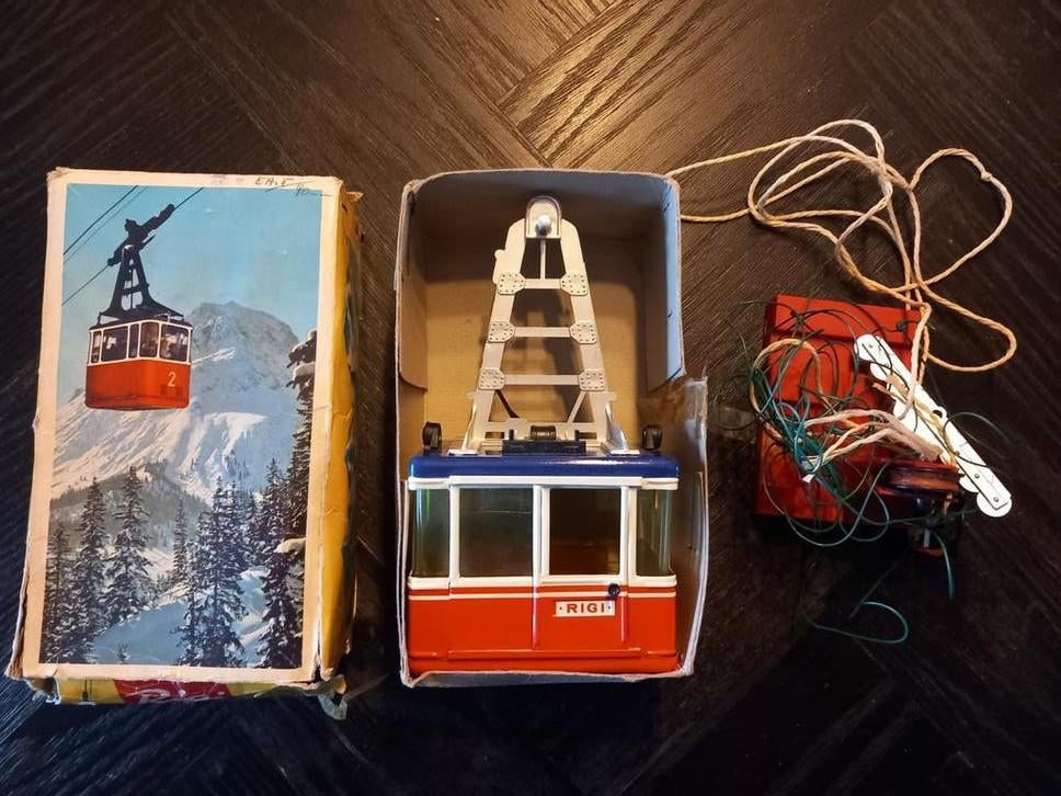 Vintage Rigi kabelbaan speelgoed met originele doos, Ophalen of Verzenden
