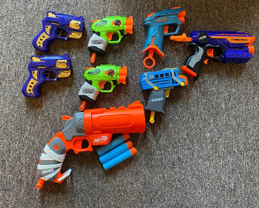 Nerf guns te koop, Kinderen en Baby's, Speelgoed | Buiten | Actiespeelgoed, Ophalen of Verzenden, Gebruikt