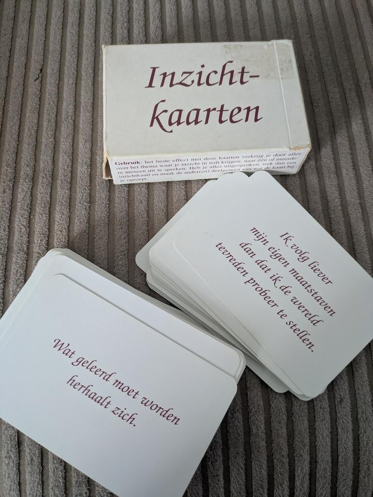 Inzichtkaarten - Inspiratie en Reflectie, Vijf spelers of meer, Ophalen of Verzenden, Gebruikt, Onbekend