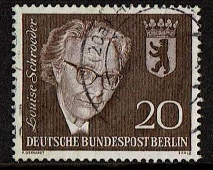 Berlin michel 198 gestempeld, Verzenden, Overige periodes, Gestempeld