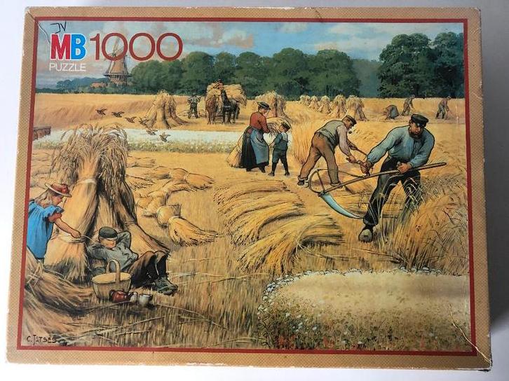 Puzzel Jetses Een julidag op het land 1000 stukjes, Hobby en Vrije tijd, Denksport en Puzzels, Ophalen of Verzenden, 500 t/m 1500 stukjes
