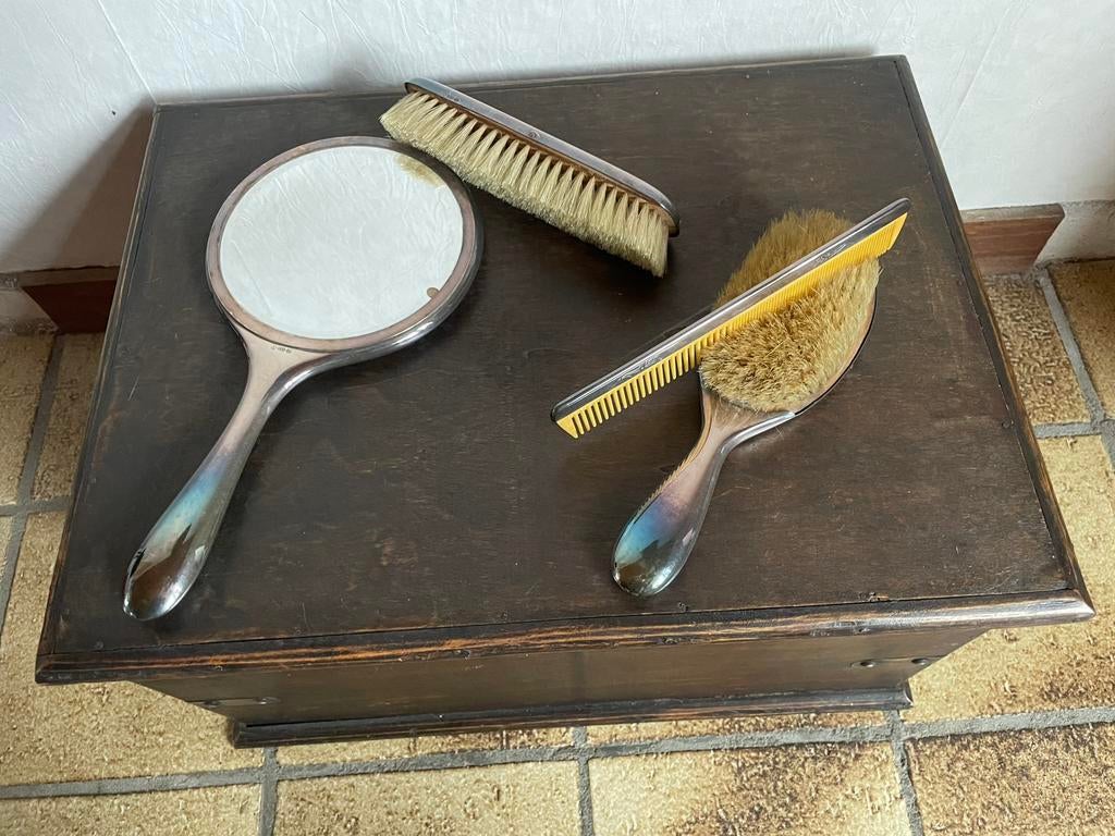 Oud  antiek kapset verzilverd, Ophalen