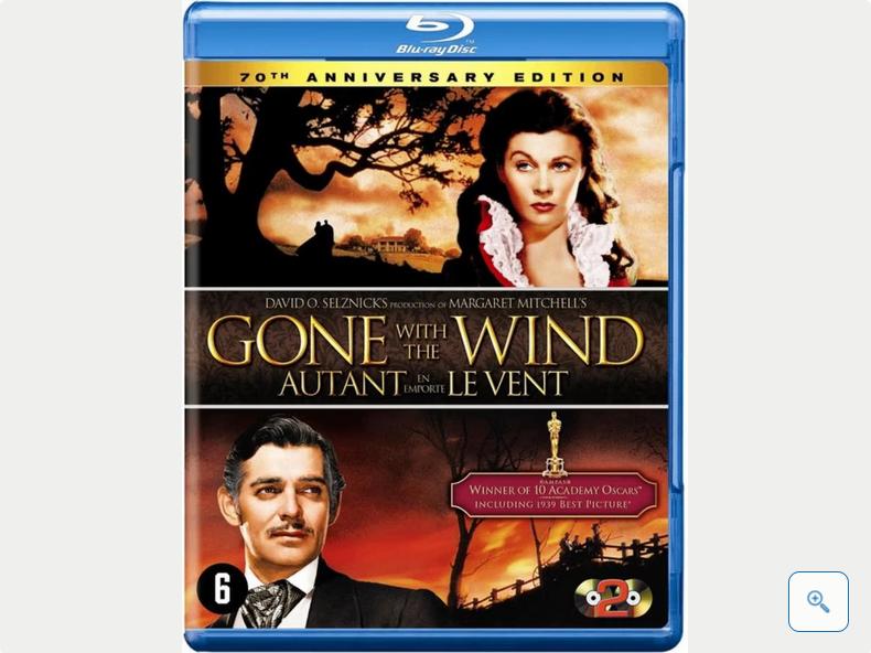 Gone with the Wind (1939) 2-DISC Blu-ray - Hollywood CLASSIC, Ophalen of Verzenden, Zo goed als nieuw, Klassiekers, Boxset