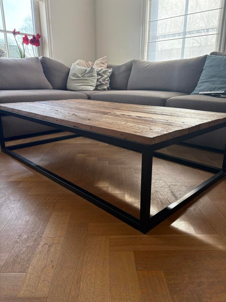 Authentieke salontafel van oude Indiase deur, Ophalen, Gebruikt, 50 tot 100 cm, Minder dan 50 cm