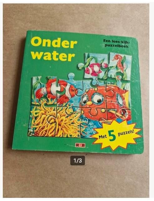 Onder water, lees kijk en puzzelboek h4, Ophalen of Verzenden, Gelezen, Fictie algemeen