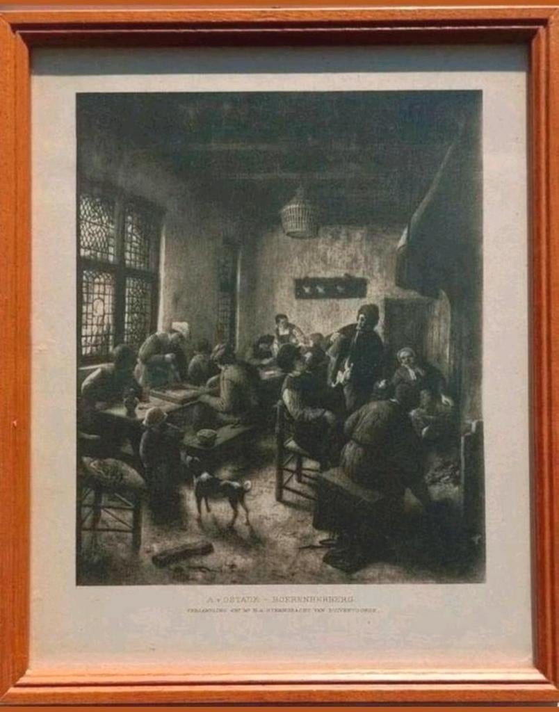 Boerenherberg ... Adriaen van Ostade  ..., Antiek en Kunst, Kunst | Etsen en Gravures, Ophalen of Verzenden