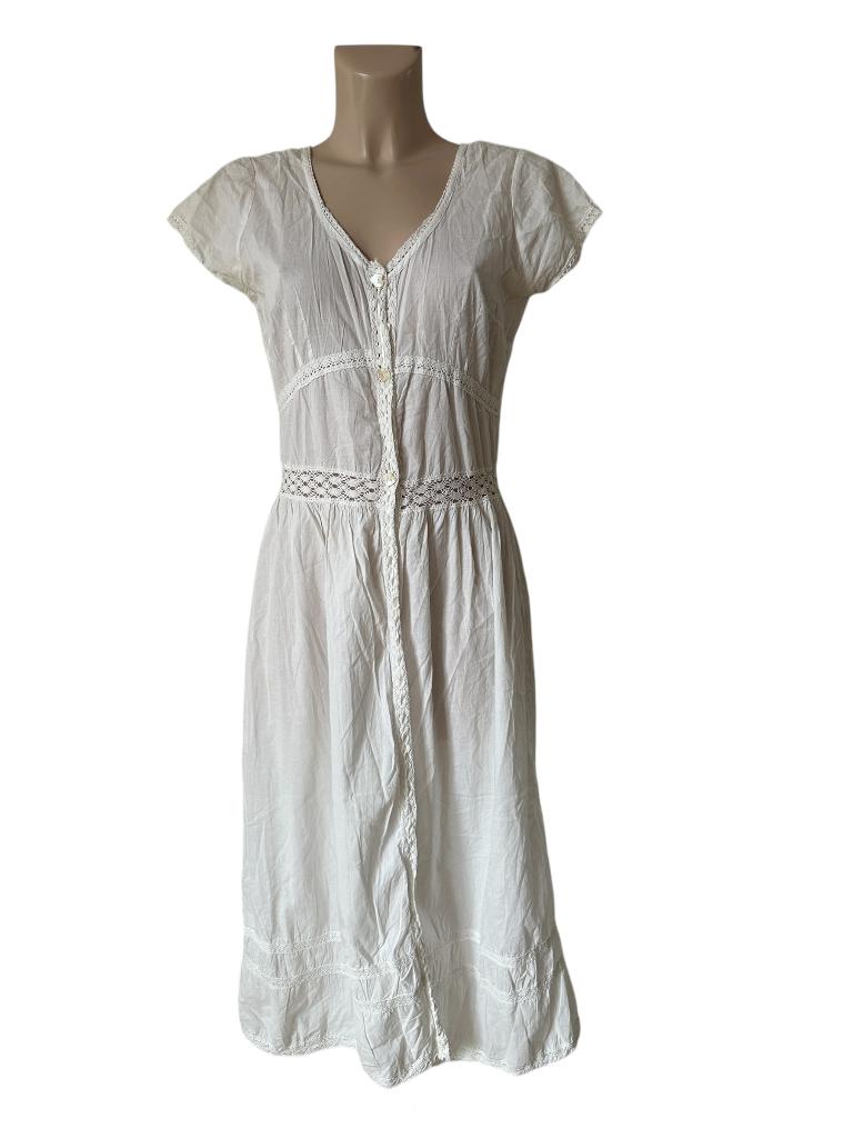 Isla Ibiza jurk M, Maat 38/40 (M), Wit, Ophalen of Verzenden, Zo goed als nieuw