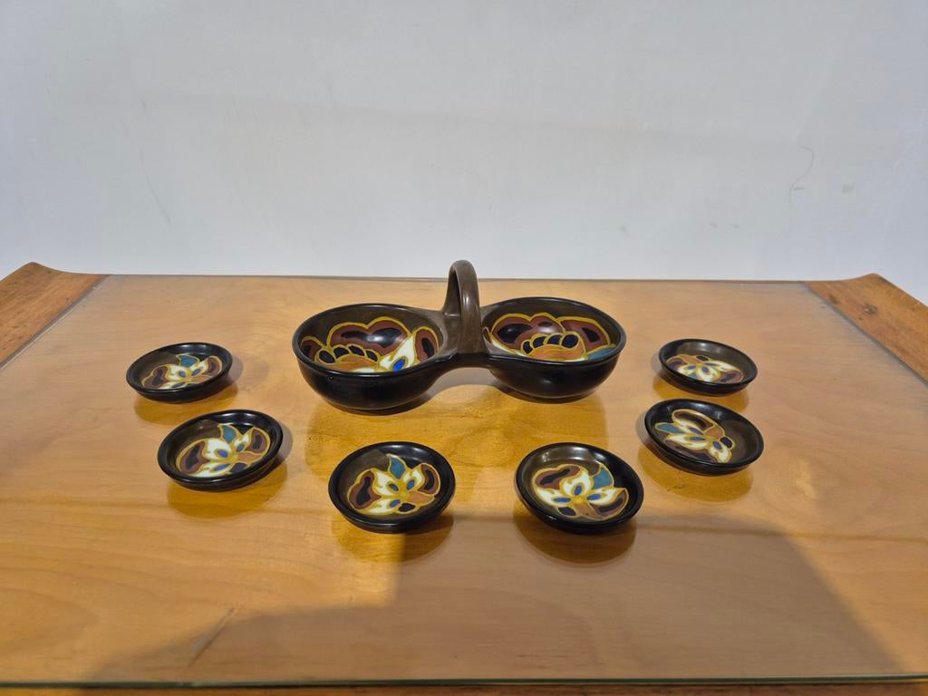 Zenith plateel pindaset gouda, Overige materialen, Onbekend, Ophalen of Verzenden, Onbekend