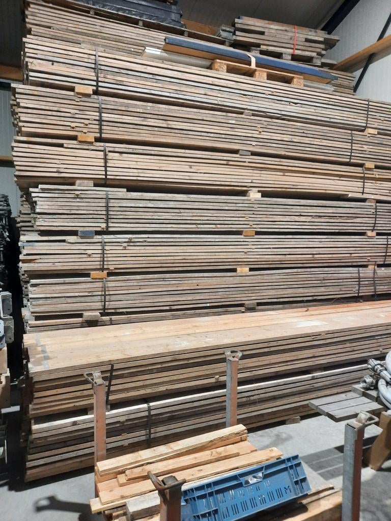 Steigerdelen steigerplanken steigerhout, Ophalen of Verzenden, 250 cm of meer, Planken