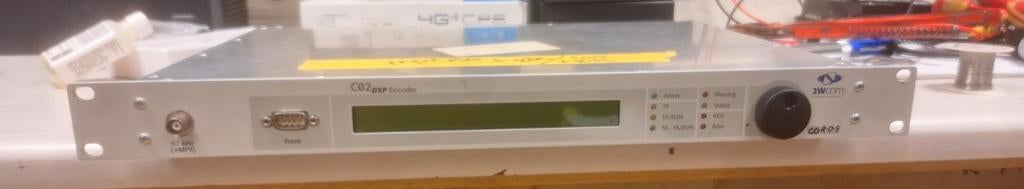 2wcom C02 DSP RDS Encoder met Groot Display, Telecommunicatie, Overige Telecommunicatie, Gebruikt, Ophalen of Verzenden