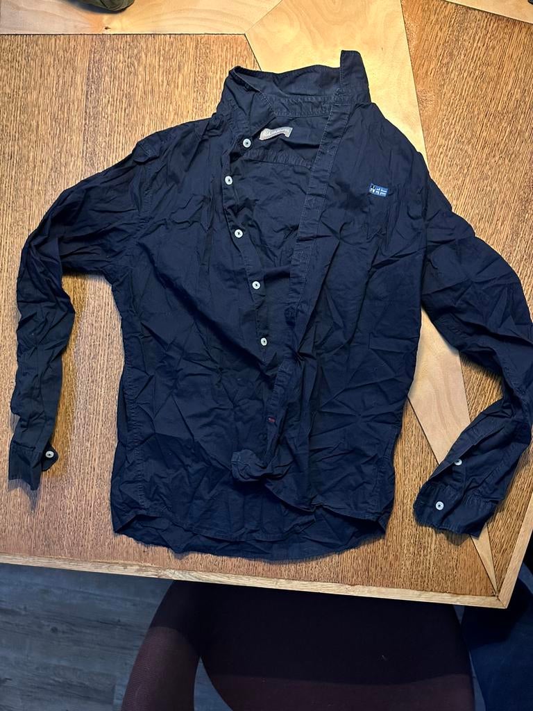 Overgemd Napapijri, Halswijdte 38 (S) of kleiner, Zwart, Ophalen of Verzenden, Zo goed als nieuw