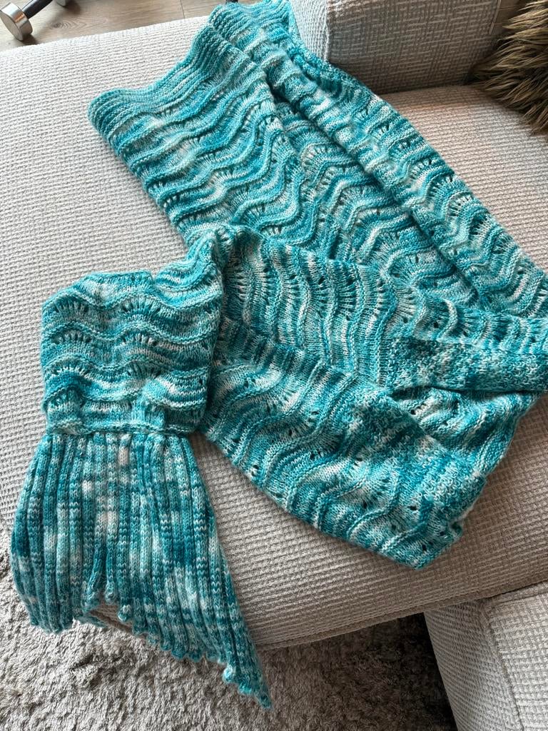 Zeemeermin staart deken, Kinderen en Baby's, Ophalen of Verzenden, Nieuw, 100 cm of meer, Deken