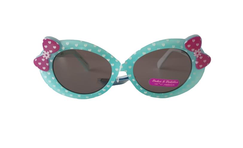 Zonnebril Kinderen DUDES & DUDETTES DD6099 Lichtblauw KOOPJE, Ophalen of Verzenden, Nieuw