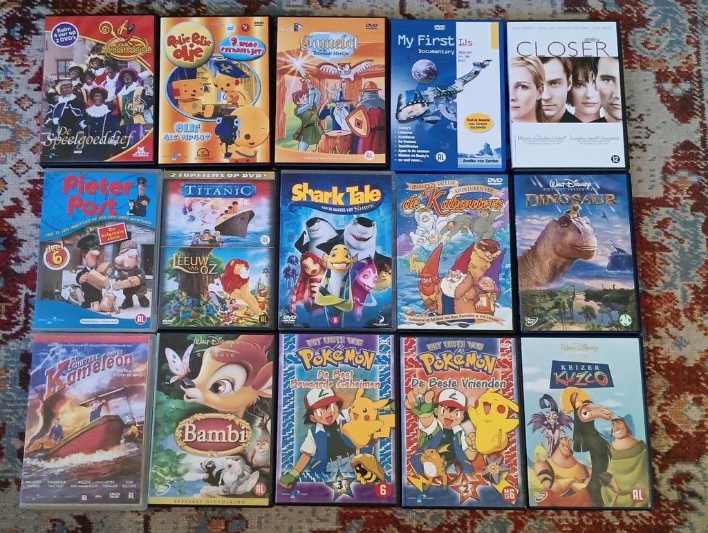 Oude kinder dvd's, Ophalen of Verzenden, Zo goed als nieuw