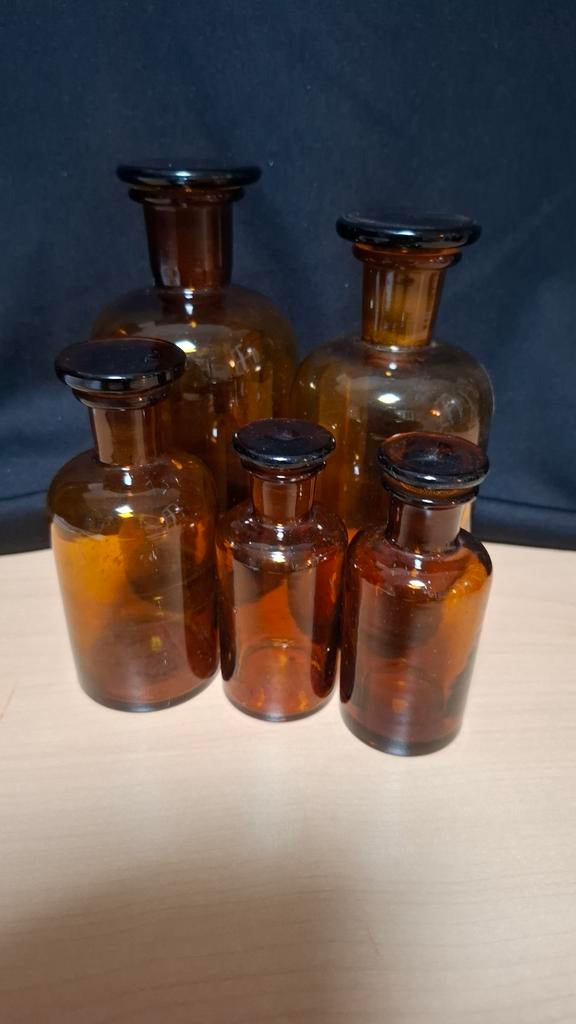 Apotheek flesjes, Antiek en Kunst, Antiek | Glas en Kristal, Ophalen of Verzenden