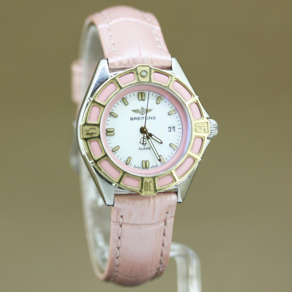 Breitling J-Class Pink Custom D52065, Overige merken, Staal, Polshorloge, Ophalen of Verzenden