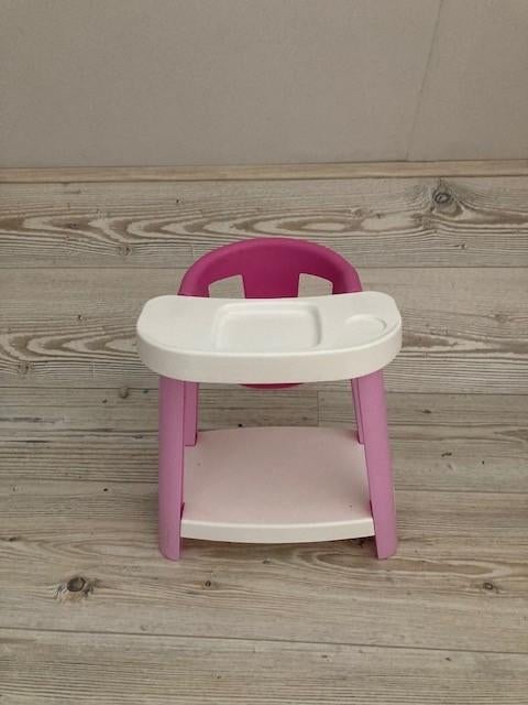 ZGAN poppenstoel met tafelblad roze/wit kunststof, Ophalen of Verzenden, Zo goed als nieuw, Overige typen