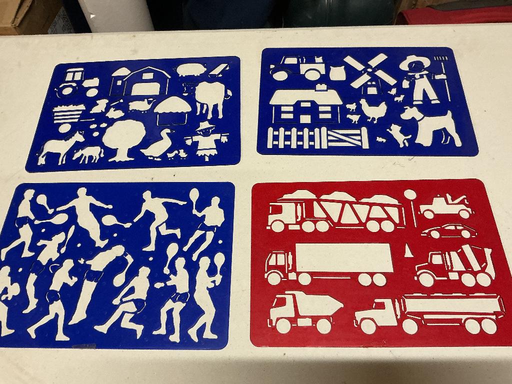 Sjablonen totaal 4 stuks, Ophalen, Gereedschap of Toebehoren