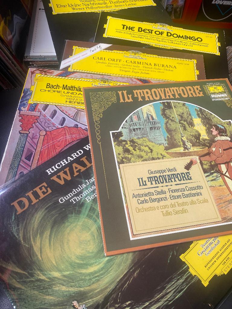 Deutsche Grammophon : Wagner Bach Verdi Mozart Orff ( lp ), Cd's en Dvd's, Vinyl | Klassiek, Opera of Operette, Ophalen of Verzenden