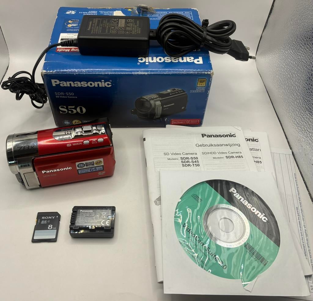 Panasonic SDR-S50 videocamera, Panasonic, 20x of meer, Ophalen of Verzenden, Zo goed als nieuw