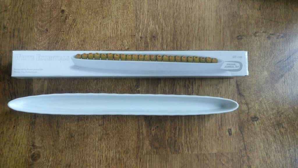 Porseleinen olijfboot olijfschaal schaal nieuw, Nieuw, Ophalen of Verzenden, Schaal of Schalen, Overige stijlen