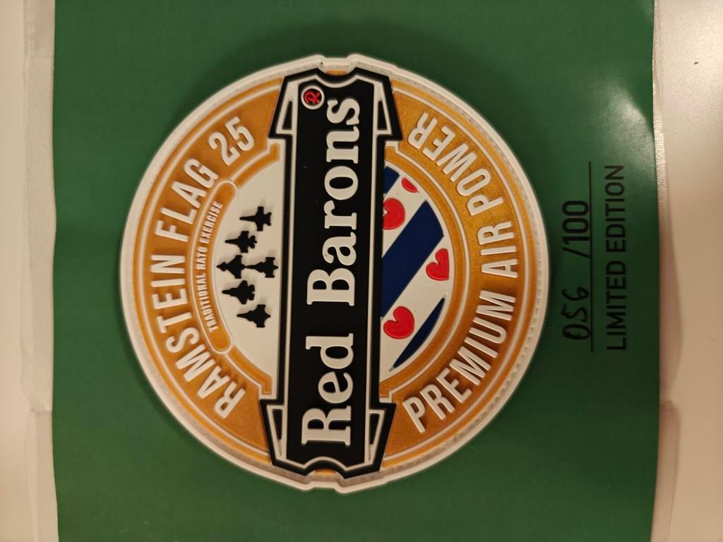 Rammstein Flag 25 Red Barons Patch - Limited Edition, Ophalen of Verzenden