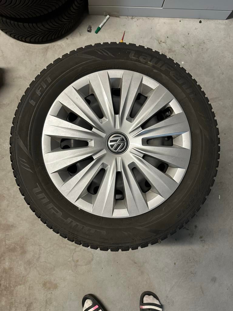 Stalen Velgen met All Season Banden 185/65R15 5x100, Auto-onderdelen, Ophalen, Gebruikt, 15 inch, Banden en Velgen