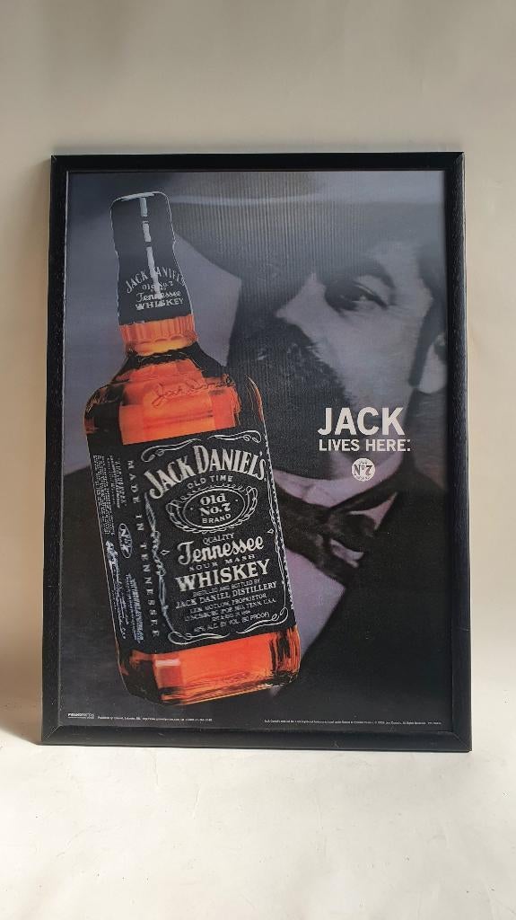 Jack Daniels 3D poster, Jack Lives Here. S41, Tweedehands verkoop, Gebruikt, Ophalen of Verzenden, Geen@idee.nl