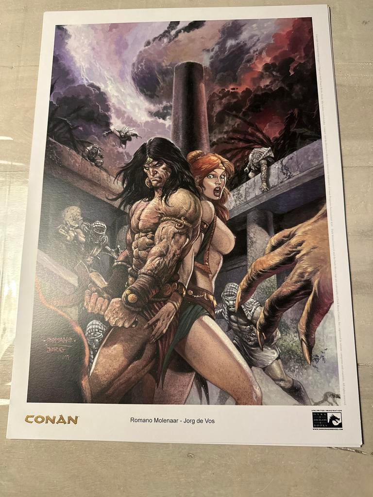 Conan the Barbarian Print - Romano Molenaar Jorg  de Vos, Boeken, Eén comic, Ophalen of Verzenden, Zo goed als nieuw, Europa