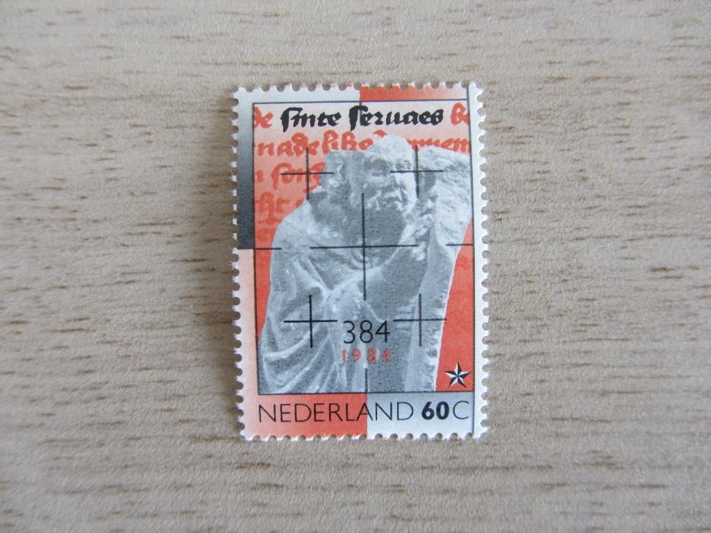 Nederland 1984 1600e sterfdag Sint Servaas Postzegel, Ophalen of Verzenden, Na 1940, Postfris