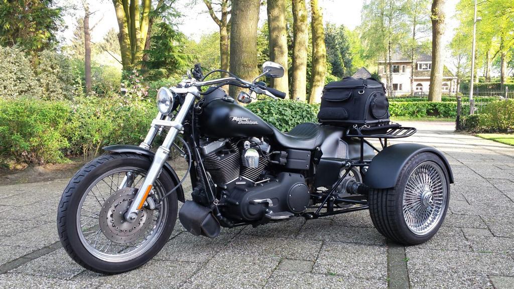 Harley Dyna street bob , omgebouwd naar tryke q- tec, Motoren, Motoren | Harley-Davidson, Chopper, Particulier, 1584 cc, 12 t/m 35 kW