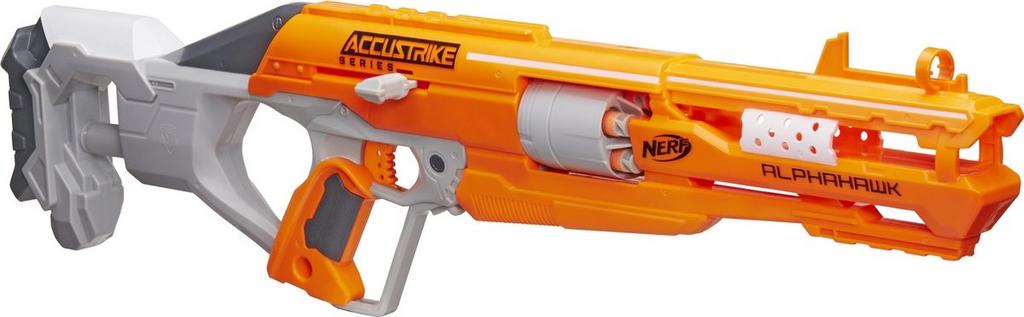 Nerf Accustrike Alphahawk - Perfect voor Nerf Battles!, Ophalen of Verzenden, Zo goed als nieuw