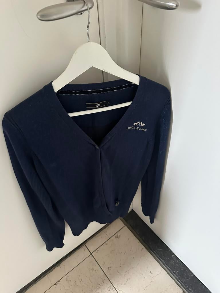 HV Society blauw vest 2xXL, Kleding | Dames, Positiekleding, Verzenden, Zo goed als nieuw, Maat 46/48 (XL) of groter, Blauw