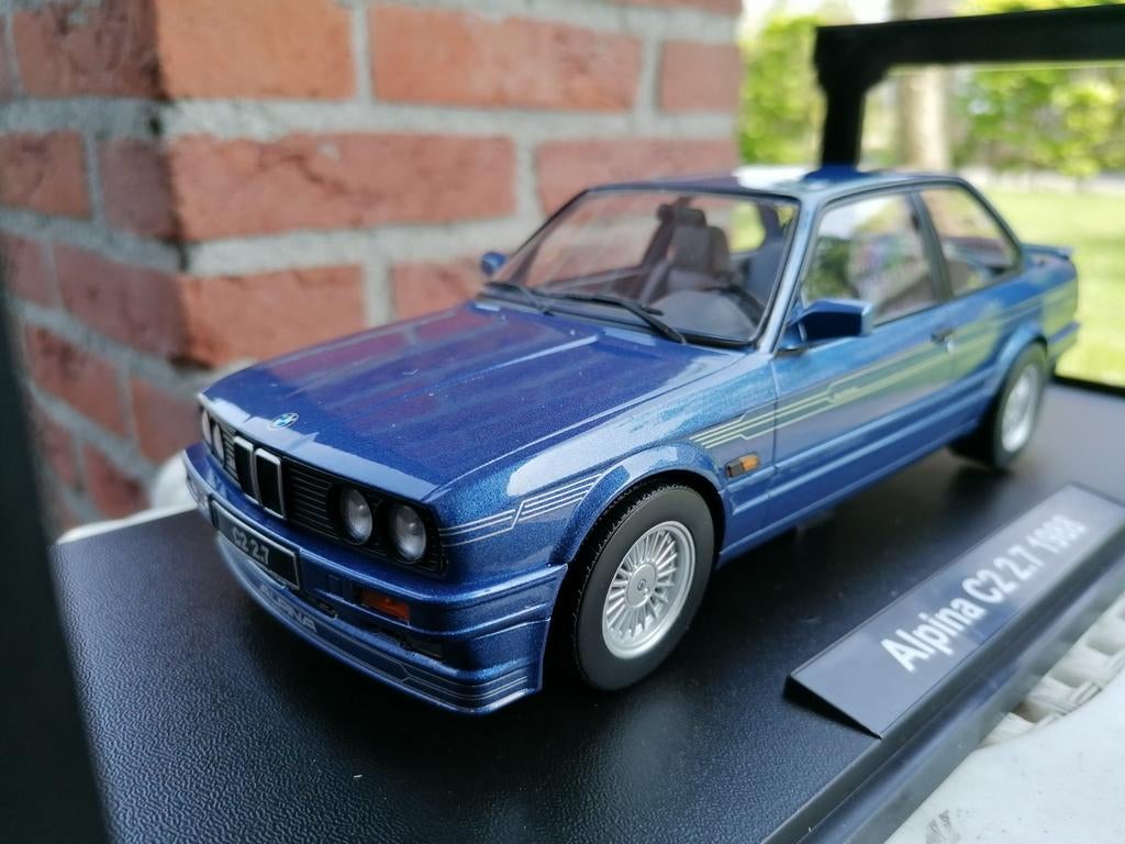 1:18 BMW Alpina B6 3.5 (E30) Blauw metallic 1988 KK Scale, Ophalen of Verzenden, Nieuw, Auto, Overige merken