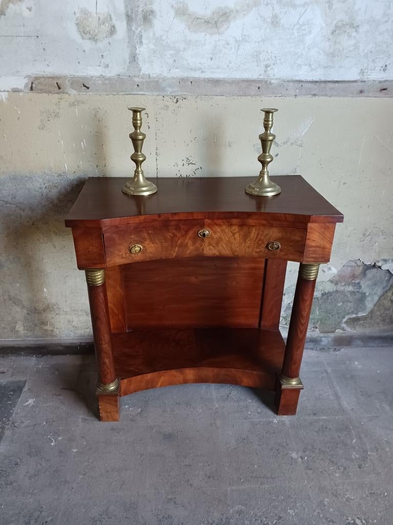 Mahonie Trumeau of Wandtafel, Ophalen