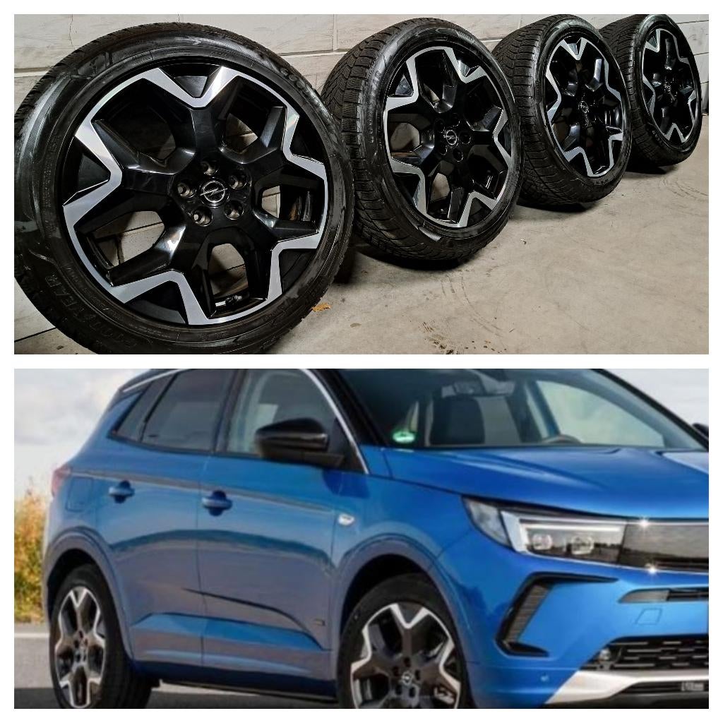 Bi-color velgen Grandland 3008 5008 C5 Aircross 225/50/19, Auto-onderdelen, Banden en Velgen, 19 inch, Gebruikt, Banden en Velgen
