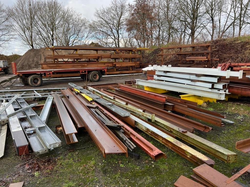 Groot assortiment staal (gebruikt en nieuw) €0,75 ex per kg, Ophalen, Zo goed als nieuw, IJzer