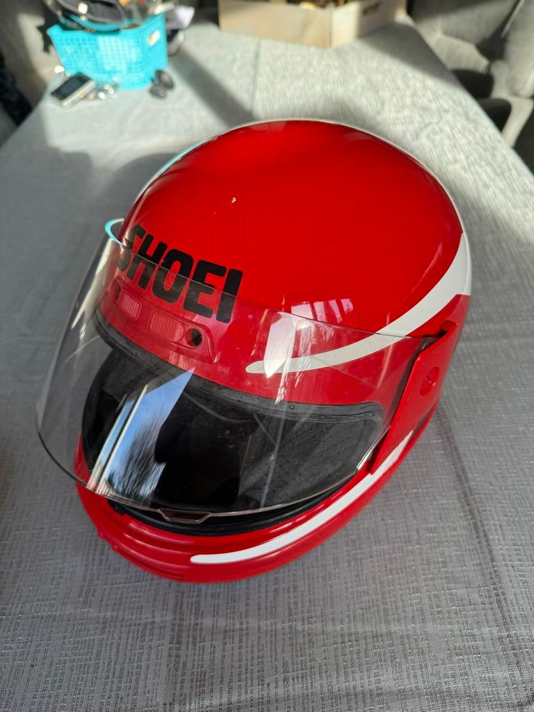 Shoei Integraalhelm - Rode Klassieker, M, Ophalen of Verzenden, Integraalhelm, Shoei