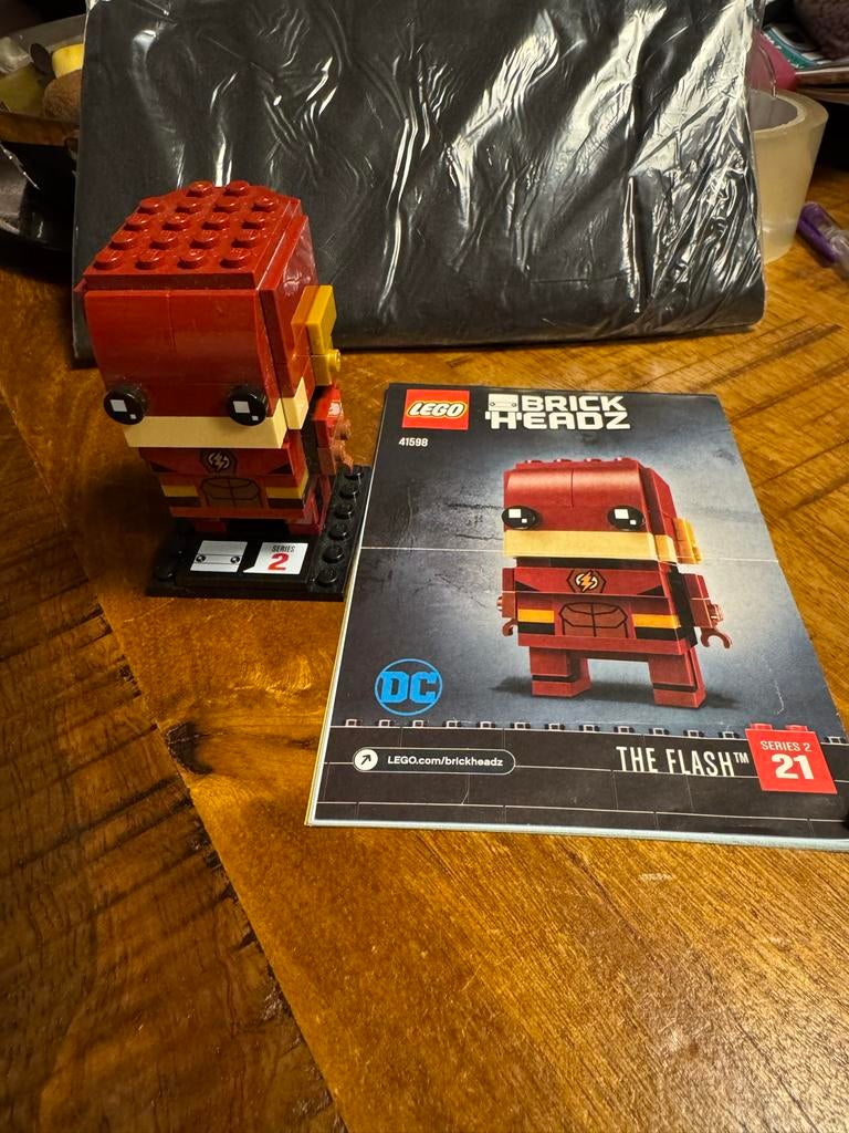 Lego 41598 Brickheadz The Flash - Zonder doos, Ophalen of Verzenden, Zo goed als nieuw, Complete set, Lego