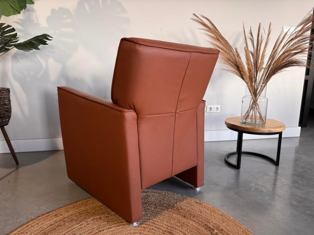 Montel leren fauteuil - als nieuw!, Montel, Eenpersoons, Montel, Leer