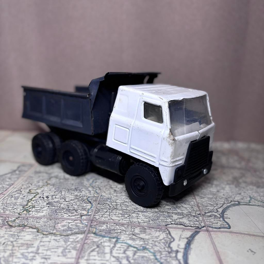 Vintage Sovjet Kiepwagen Samosval - USSR Speelgoedtruck, Ophalen of Verzenden