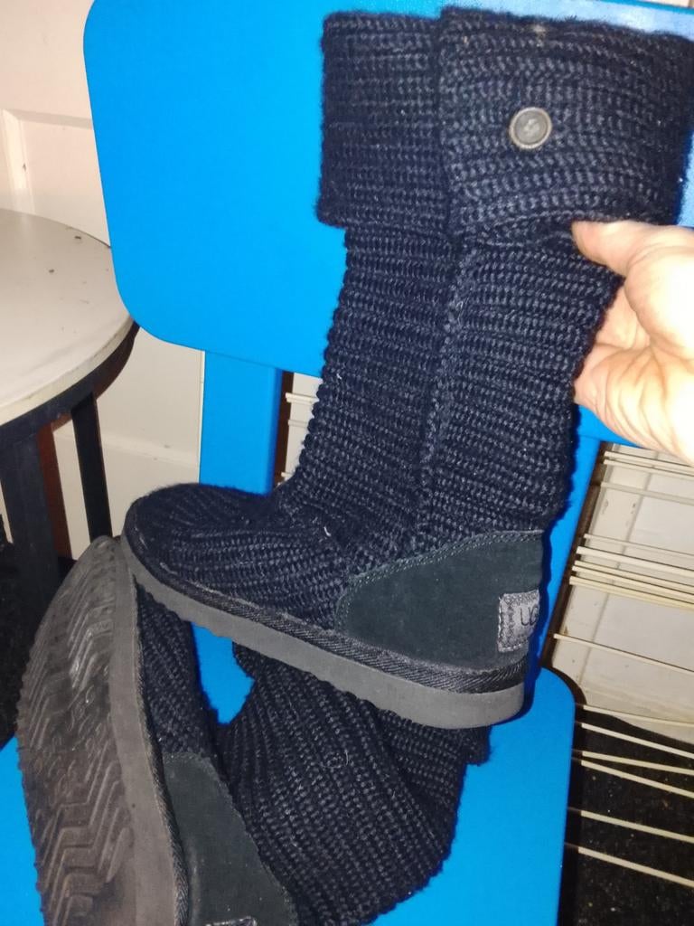 Ugg, Ophalen, Zwart, Hoge laarzen