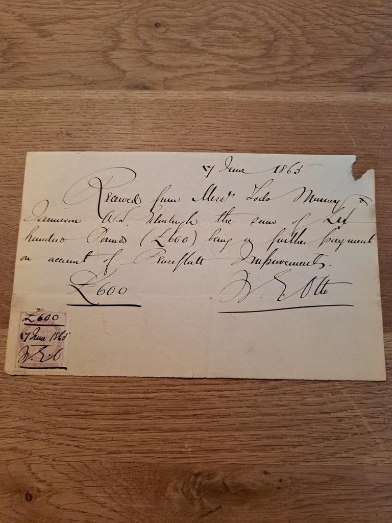 Oude handgeschreven document uit 1863, Ophalen of Verzenden