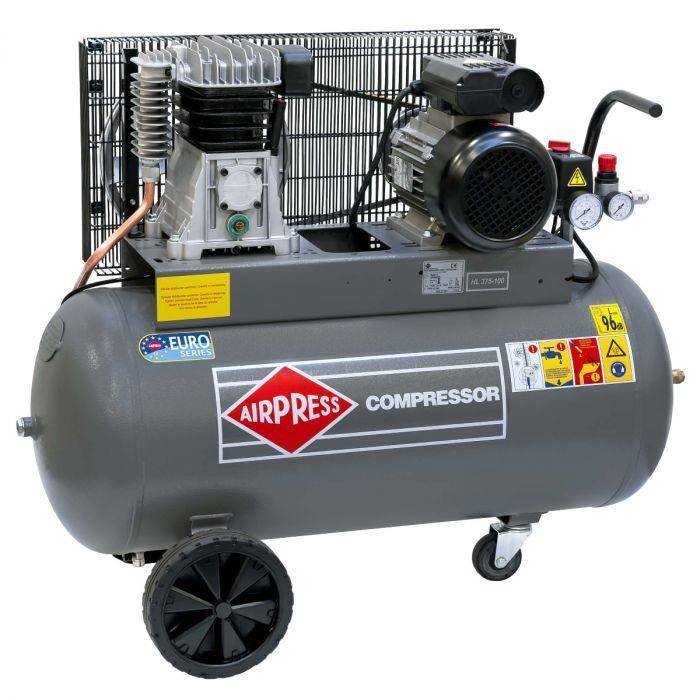 Actie!! Airpress HL 375-100Pro + gratis luchtset!!!, Doe-het-zelf en Verbouw, Compressors, Ophalen, Nieuw, 200 tot 400 liter/min