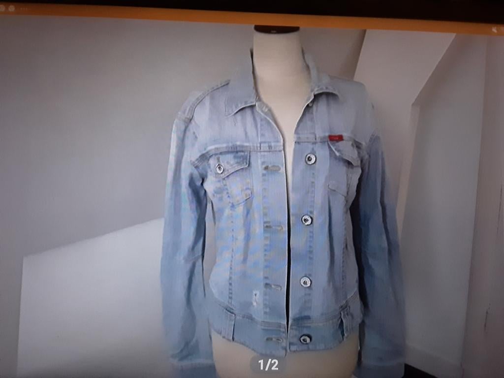 Vingino spijkerjack., Ophalen, Maat 42/44 (L), Zo goed als nieuw, Vingino