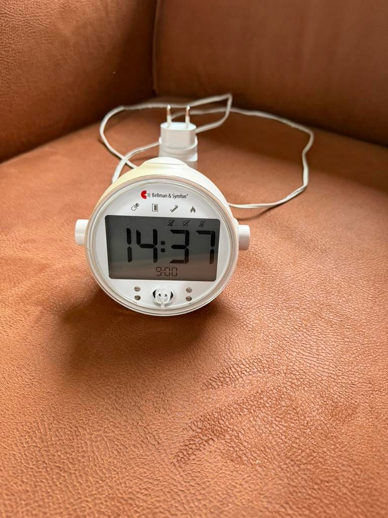 BELLMAN BE1370 KLOK / WEKKER / TELEFOONBEL, Ophalen of Verzenden, Zo goed als nieuw, Digitaal, Wekker of Tafelklok