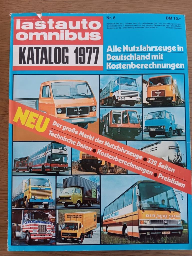 Lastauto Omnibus Katalog 1977 Nutzfahrzeuge., Ophalen of Verzenden, Gelezen