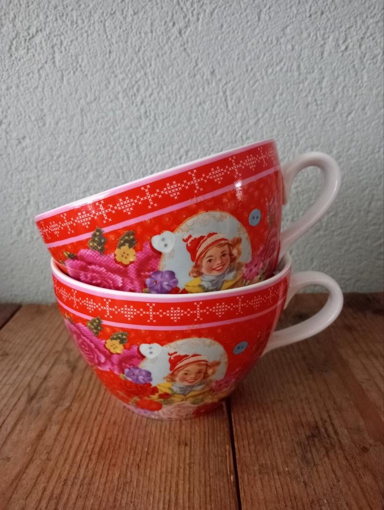 Samen € 8.00 Gezellige AH soep kom winter, Ophalen of Verzenden, Zo goed als nieuw, Kom(men), Overige stijlen