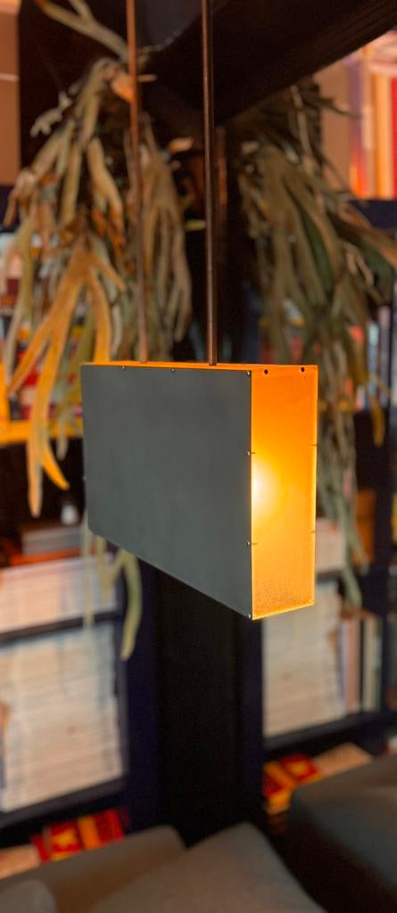 unieke industriele design  hanglamp uit de jaren ‘90, Gebruikt, |, Ophalen of Verzenden, |